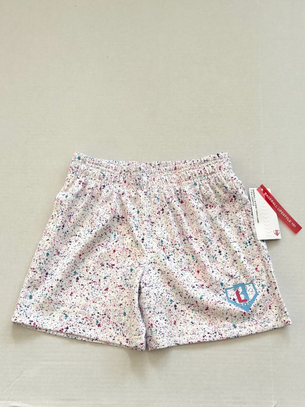 NWT Baseball Lifestyle 101 Boys' Splatter Shorts